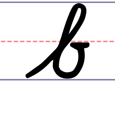 Small B In Cursive