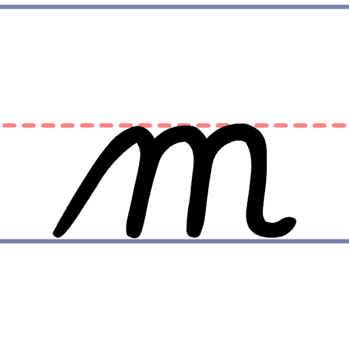cursive lowercase n