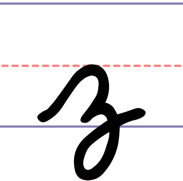 How To Write A Cursive Lowercase Z