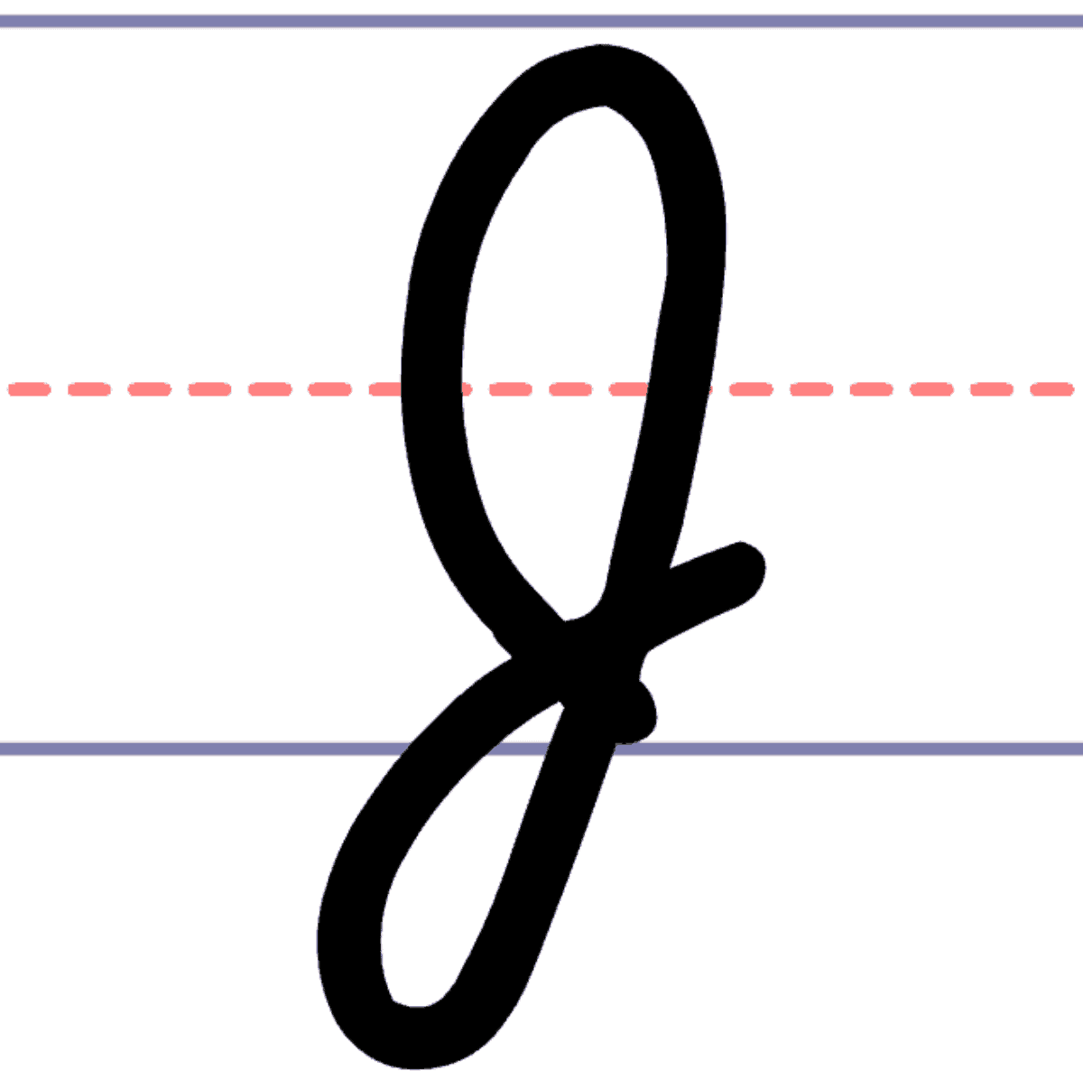 uppercase j in cursive