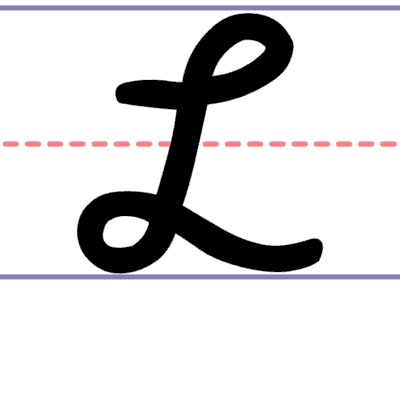 How to Write a Cursive Uppercase L